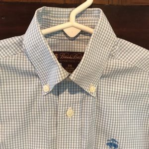 Boys Brooks Brothers checkered dress shirt XS